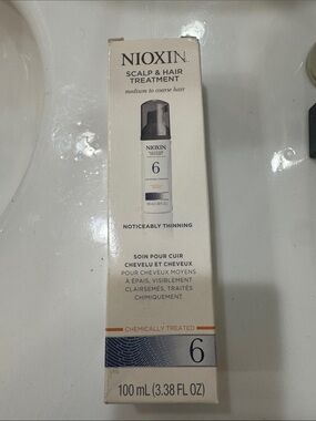 Nioxin Scalp & Hair Treatment 6 - Noticeably Thinning (100 mL) - White